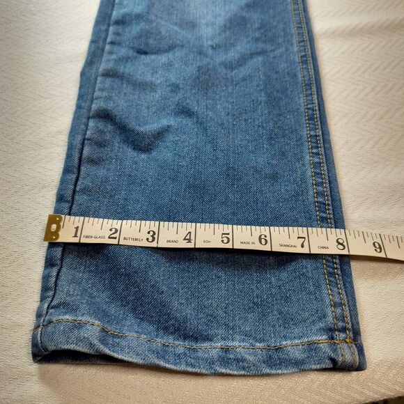 Boy's Levi's 514 Classic Straight Leg Medium Wash Blue Jeans Size 18 (29"x31") - Picture 2 of 7